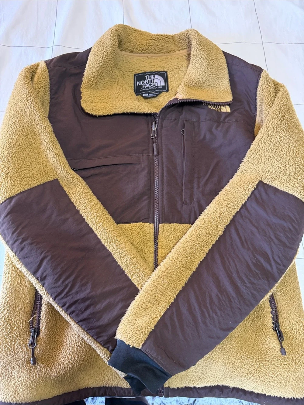 The North Face Light Brown Sherpa Fleece Jacket